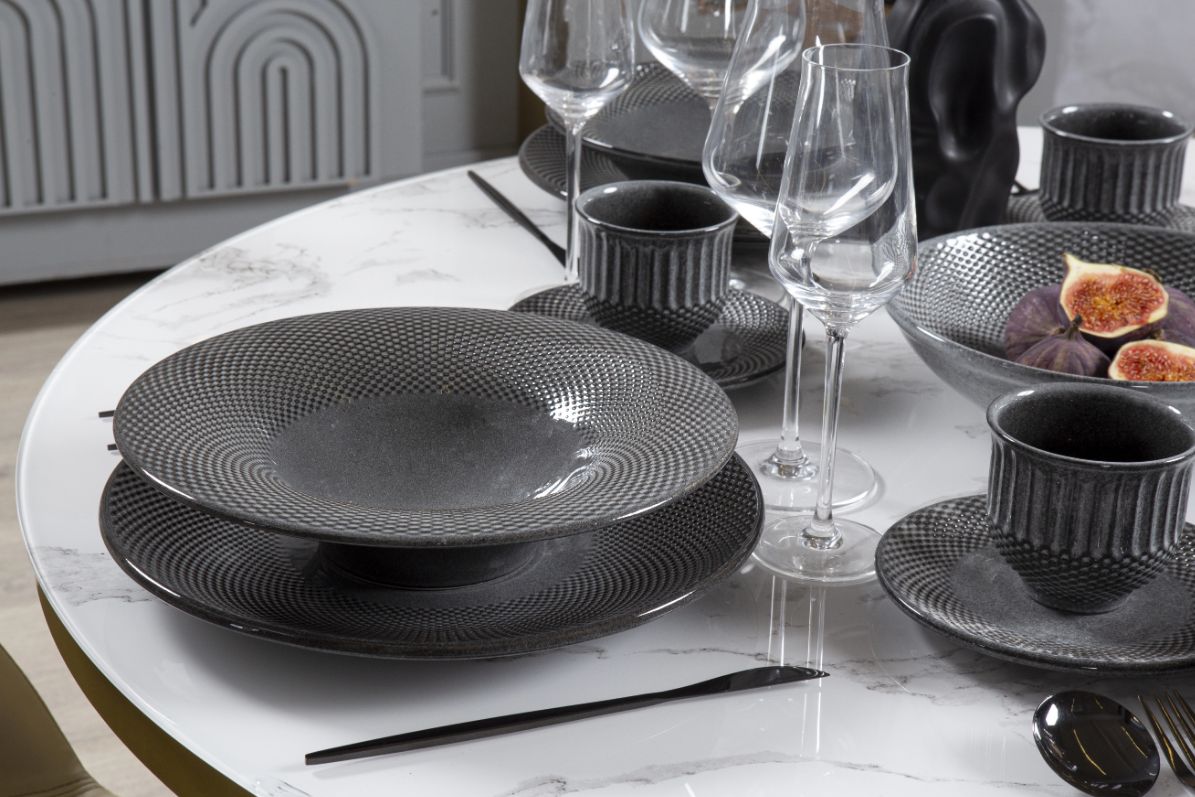 Тарелка Panio антрацит 5